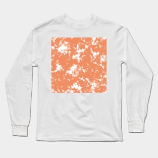 Peach Storm - Tie Dye Shibori Texture Long Sleeve T-Shirt